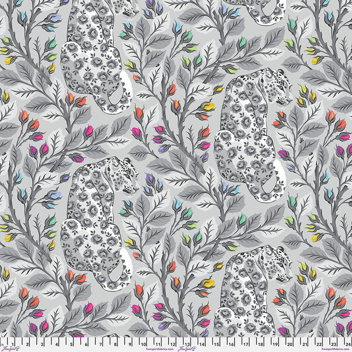 Graywork & True Colors Minky by Tula Pink Beautymark Fog  fabric