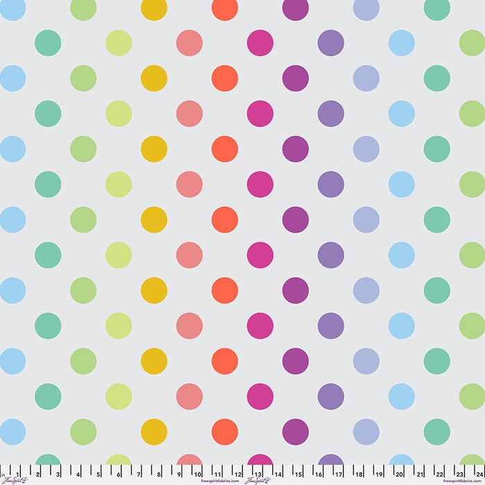 Graywork & True Colors Minky by Tula Pink Disco Poms Whisper fabric