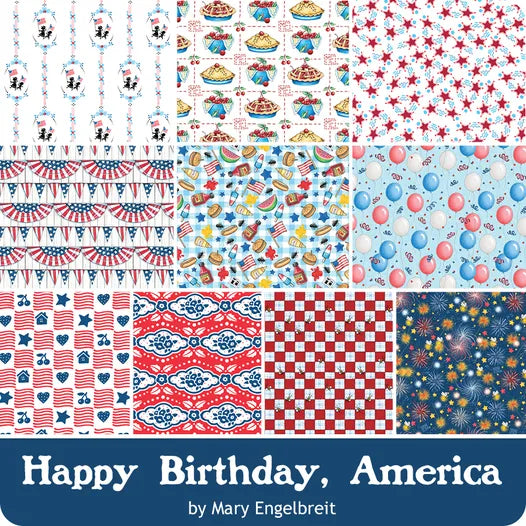 Happy Birthday America! fabric collection