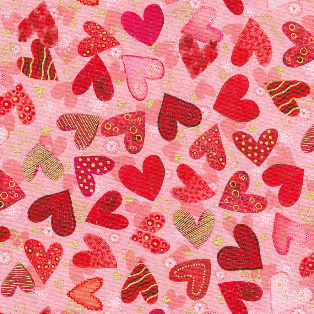 Hearts in Bloom fabric collection by Victoria Nelson - Robert Kaufman fabrics