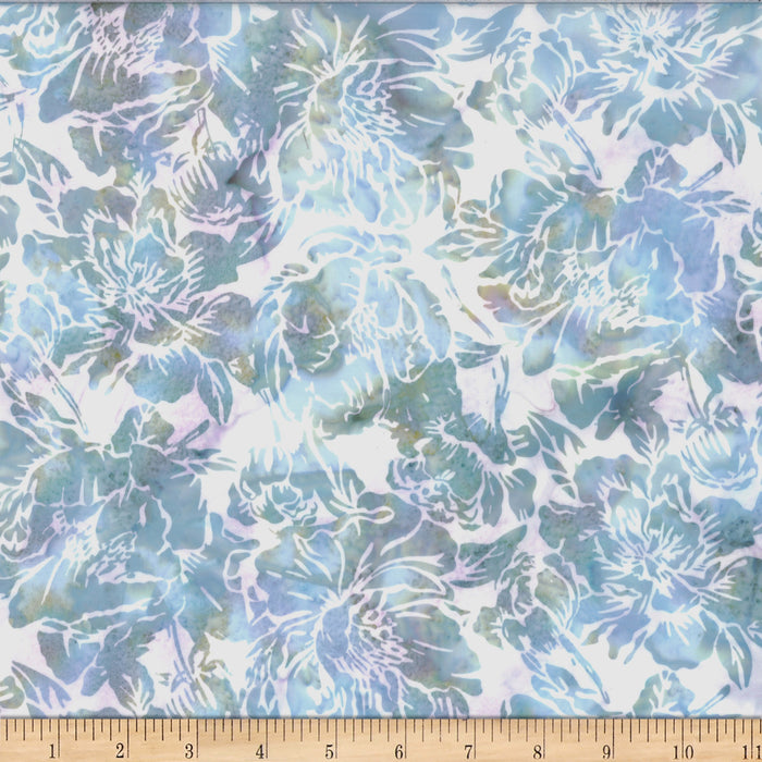 Hoffman Fabrics Batik Artic Baby Blue fabric X2620-708 BABY BLUE