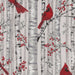 Berries and Birch X7794 483S Fog Silver fabric by Hoffman Fabrics