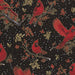 Berries and Birch X7796 4G Black Gold fabric by Hoffman Fabrics