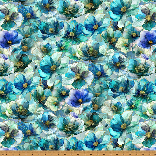 Hoffman Fabrics Flourish Seamist fabric X5625-174-Seamist