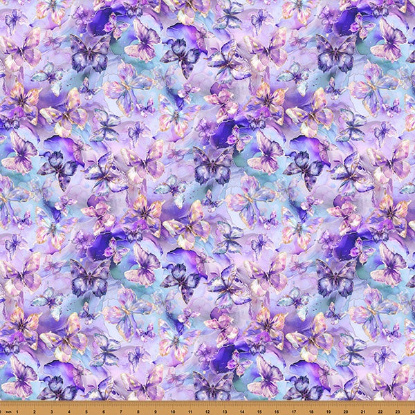 Hoffman Fabrics Flourish Violet fabric X5630-81-Violet