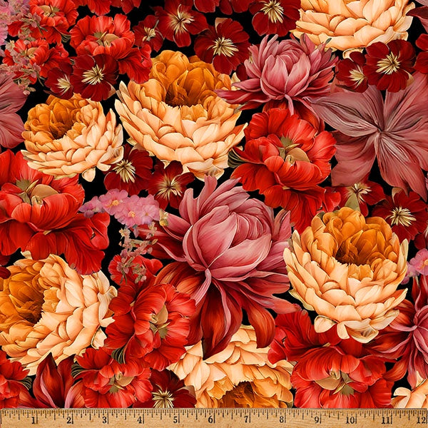 Hoffman Fabrics Island Bouquet Spice fabric X5674-160-Spice