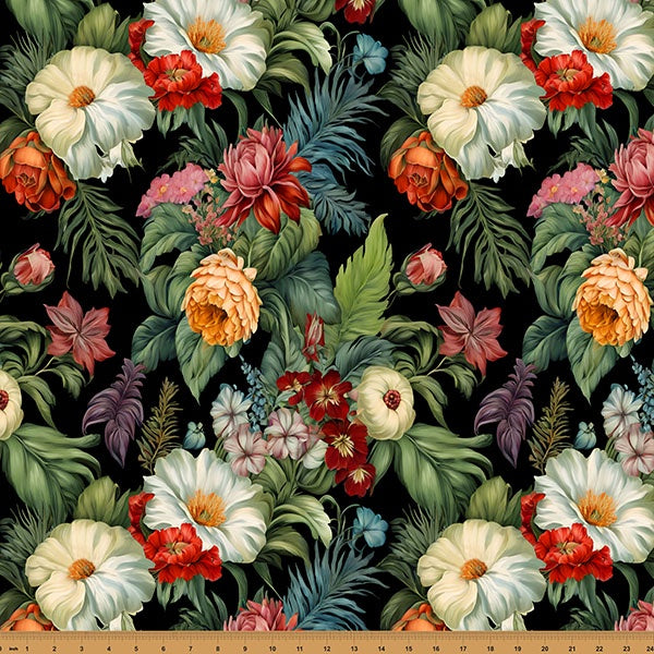 Hoffman Fabrics Island Bouquet Tropical fabric X5672-713-Tropical