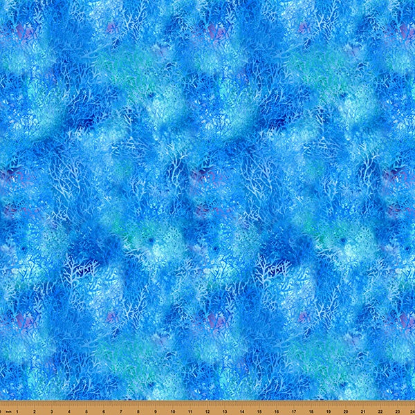 Hoffman Fabrics Whale Song Cobalt fabric X5691-17-COBALT