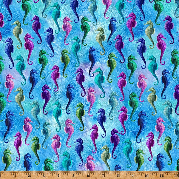 Hoffman Fabrics Whale Song Ocean Aquatic fabric X5690-692-OCEAN AQUATIC