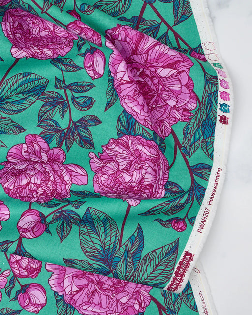 Housewarming Jade quilting fabric from the Our Fair Home collection by Anna Maria Horner