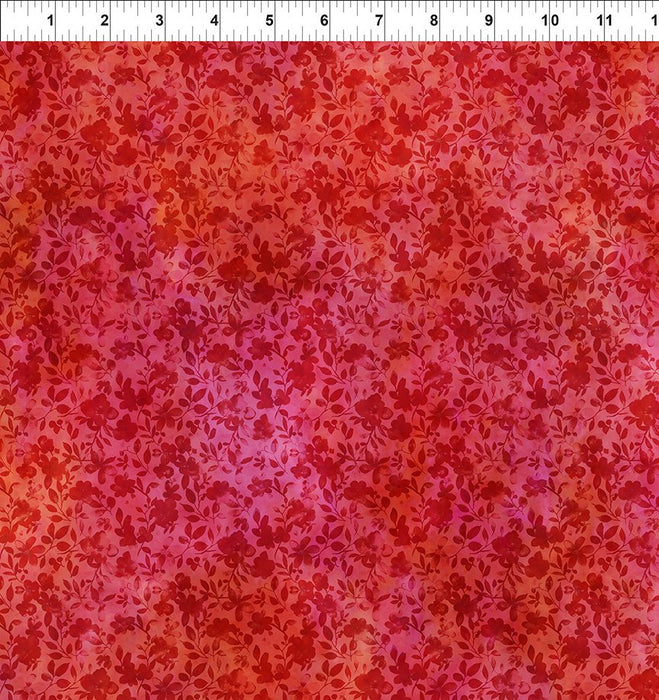 Blooming Day & Night Red Twigs fabric