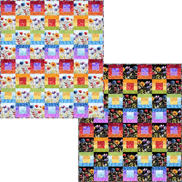 Blooming Day & Night Strip Quilt Pattern
