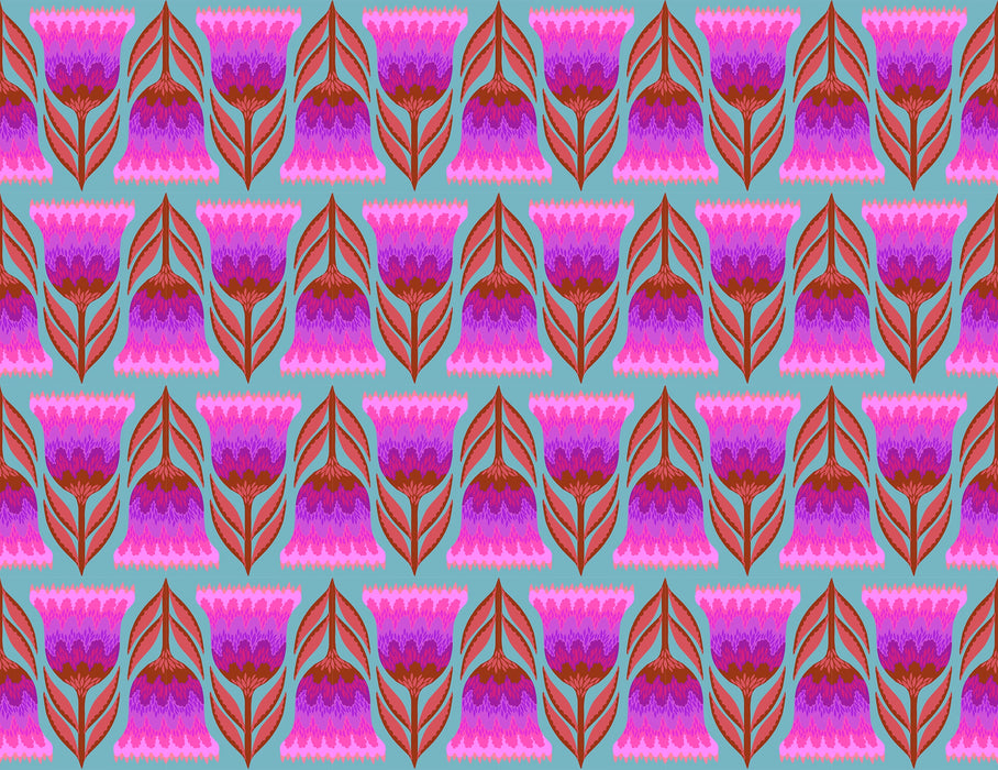 Celosia in Amber fabric | Jumpstart fabric collection