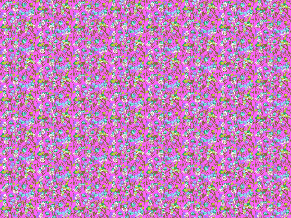 Silene in Fuchsia fabric | Jumpstart fabric collection