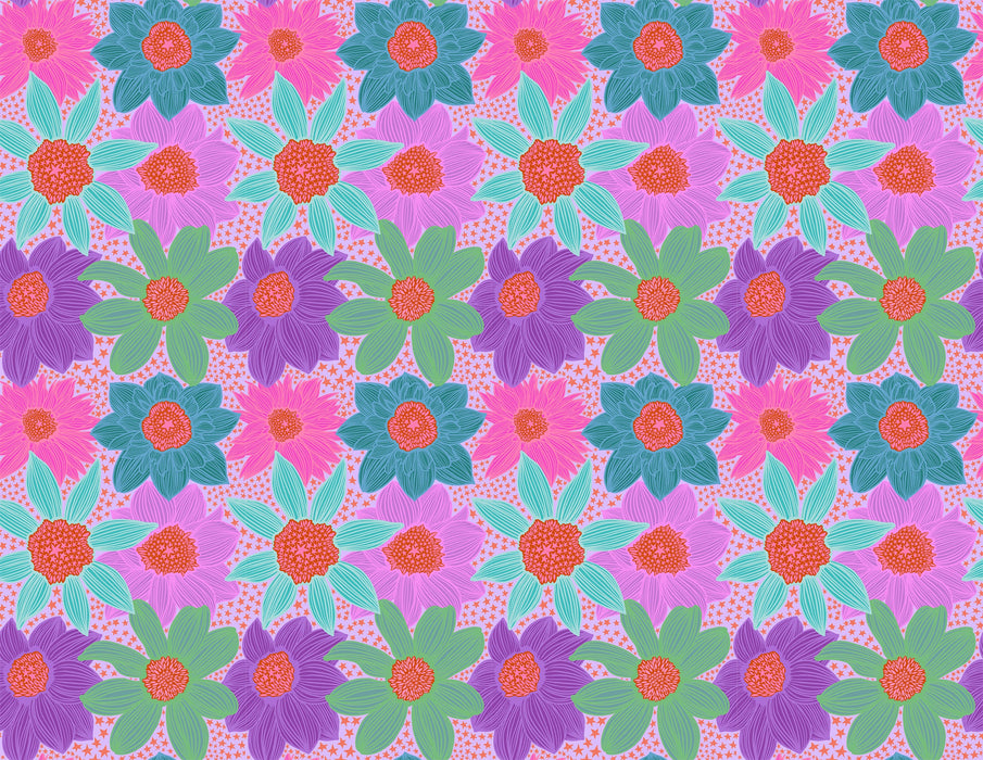 Stars and Stripes in Lavender fabric | Jumpstart fabric collection