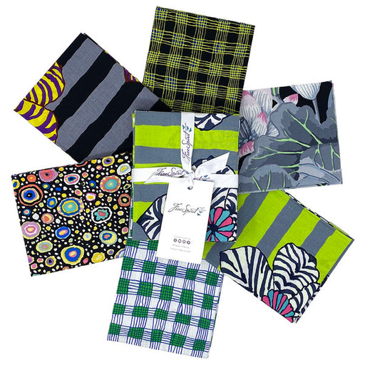 Kaffe Fasset fat quarter bundle of precut fabrics from August 2023 collection in contrast colors