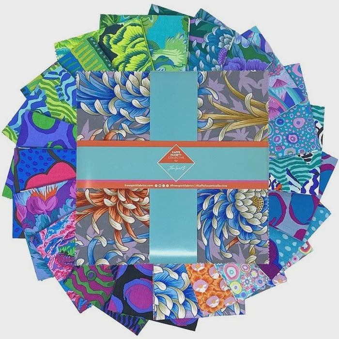 Kaffe Fasset Collective August 2025 10in Charm Pack Cool 42pcs