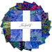 Kaffe Fassett 10 inch square precut fabrics August 2023 Layer cake collection cool colors