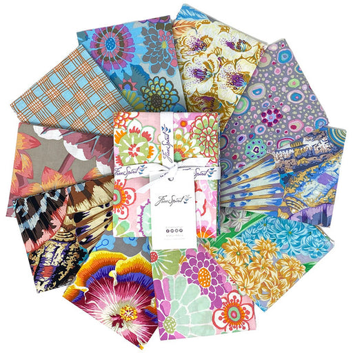 Pastel colors Fat Quarter bundle of precut fabric from Kaffe Fassett August 2023 fabric collection