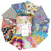 Pastel colors Fat Quarter bundle of precut fabric from Kaffe Fassett August 2023 fabric collection