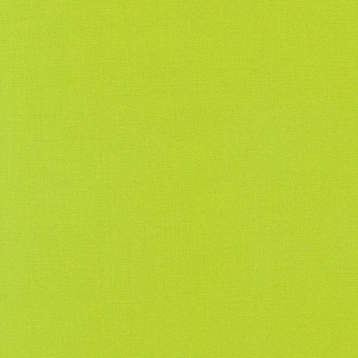 Chartreuse Kona Cotton solid fabric by Robert Kaufman. 100% cotton fabric in a vibrant lime green color.