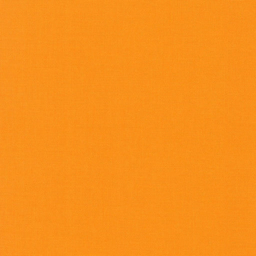 School Bus Kona Cotton solid quilting fabric by Robert Kaufman. 100% cotton fabric in an orange color.