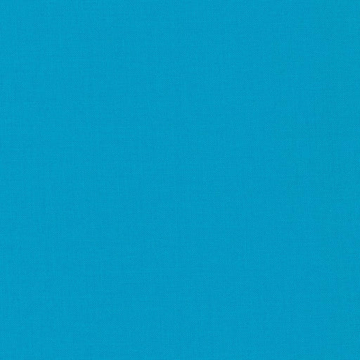 Turquoise Kona Cotton solid quilting fabric by Robert Kaufman. 100% cotton fabric in a turquoise color.