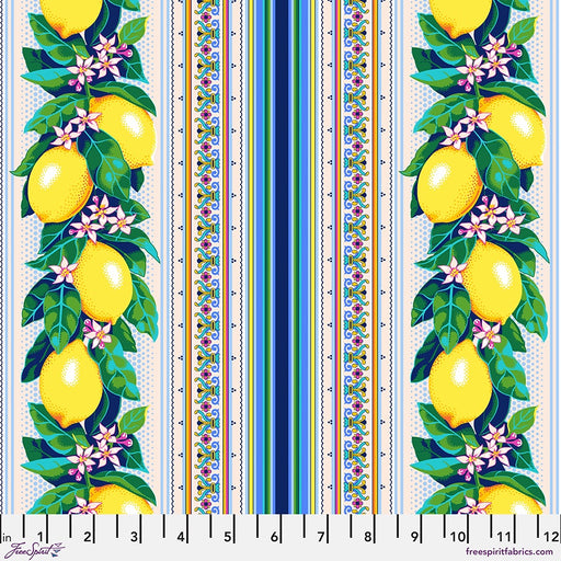 La Dolce Vita – Lemon Stripe Multi fabric by the yard - PWST031.XMULTI