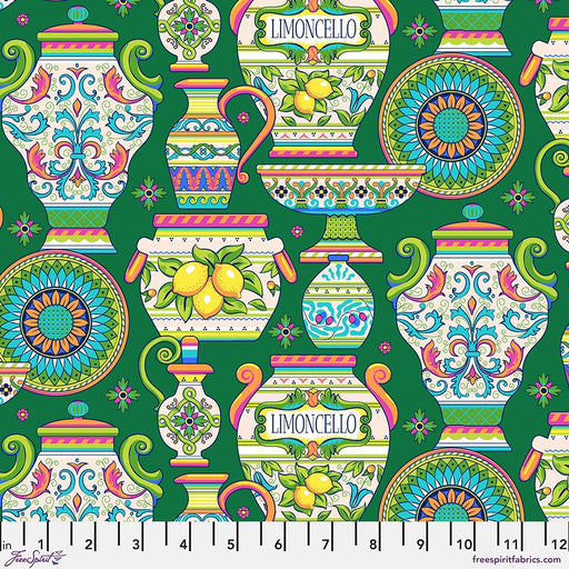 La Dolce Vita – LG Majolica Green fabric by the yard - PWST030.XGREEN