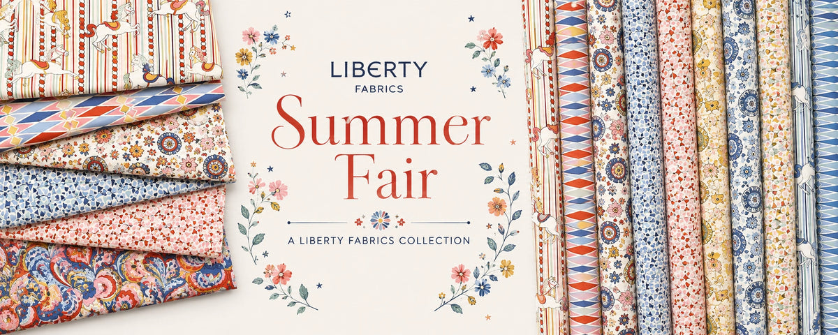 Liberty Fabrics Summer Fair fabric collection at Flash Sew & Quilt Florida