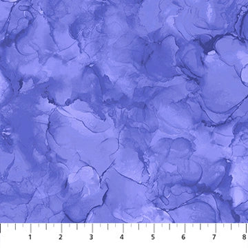 Mirage Lilac quilting cotton by Deborah Edwards for Northcott — soft purple lavender fabric shown with ruler for scale