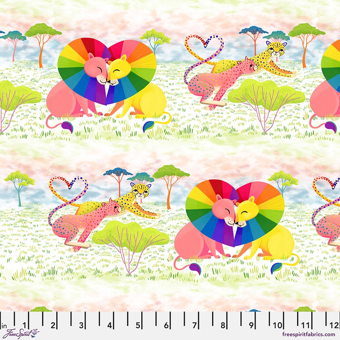 Love in the Savanna - Multi fabric || Love in the Wild fabric collection
