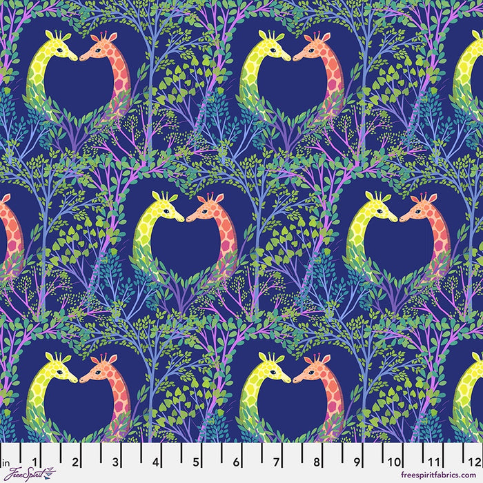 Love in the Trees - Blue fabric || Love in the Wild fabric collection