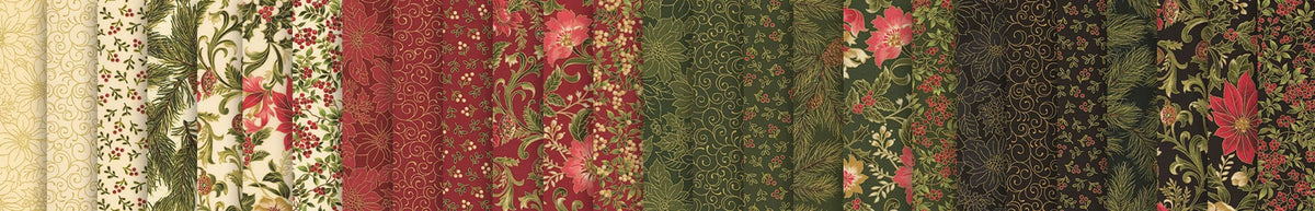 Merry Manor 2025 Metallic fabric collection at Flash Sew & Quilt Florida