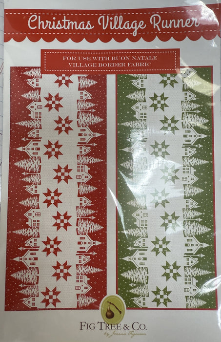 Christmas Village Runner  FT 2025 Fig Tree Quilts