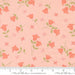 Floral pattern on a pink background with Moda label