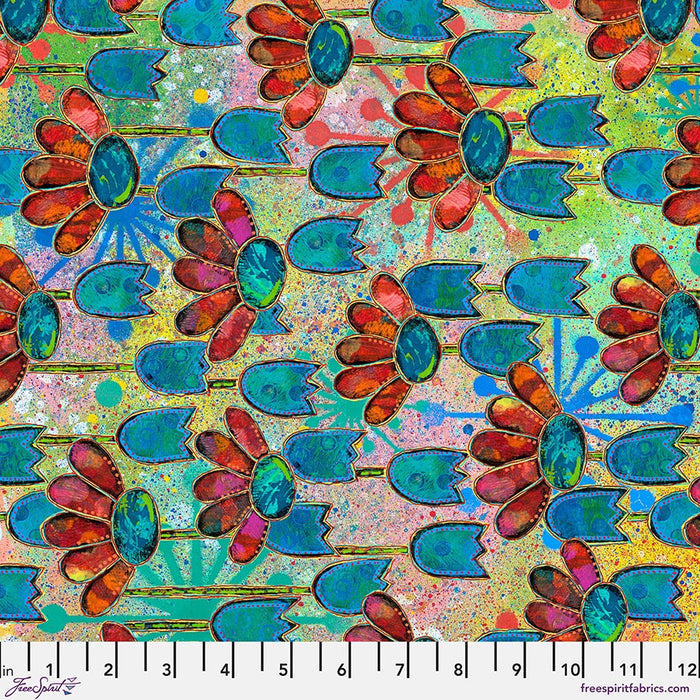 Dragonfly Dance Daisytime - Multi fabric - PWSP107.MULTI
