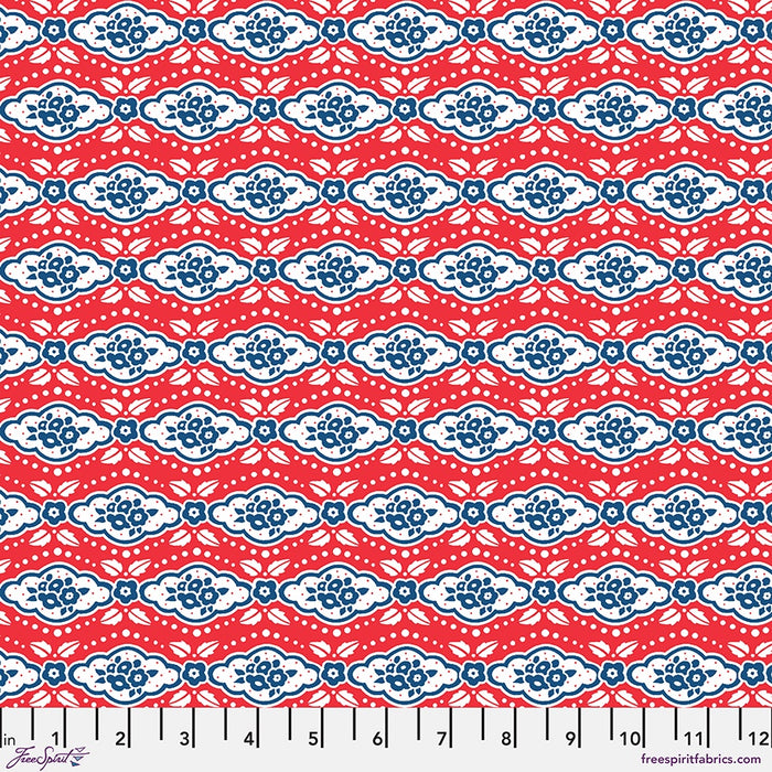 Happy Birthday America Maison Rouge - Red fabric - PWMY025.RED