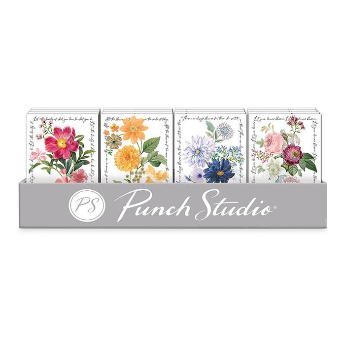 Punch Studio card set with floral designs on a white background