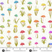 Mushroom Parade Day fabric A-1444-K - Color Wheel collection by Alison Glass
with ruler
