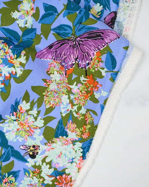Neighborly Periwinkle quilting fabric from the Our Fair Home collection by Anna Maria Horner
