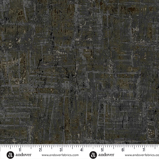 Nitty Gritty Coal fabric A-1434-K with ruler