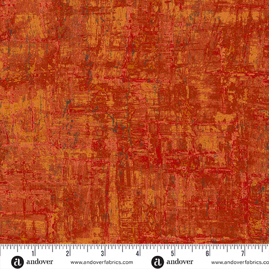 Nitty Gritty Orange fabric A-1434-O with ruler
