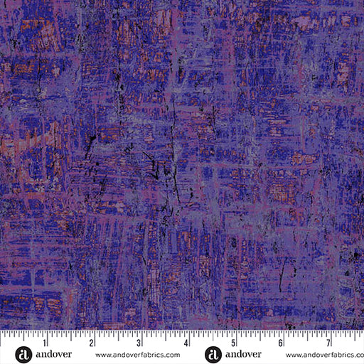 Nitty Gritty Royal Purple fabric A-1434-P1 with ruler