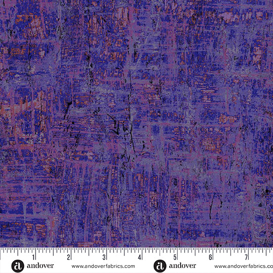 Nitty Gritty Royal Purple fabric A-1434-P1 with ruler