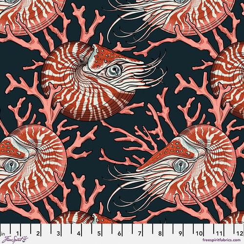 Noble Nautilus - Pink fabric FreeSpirit