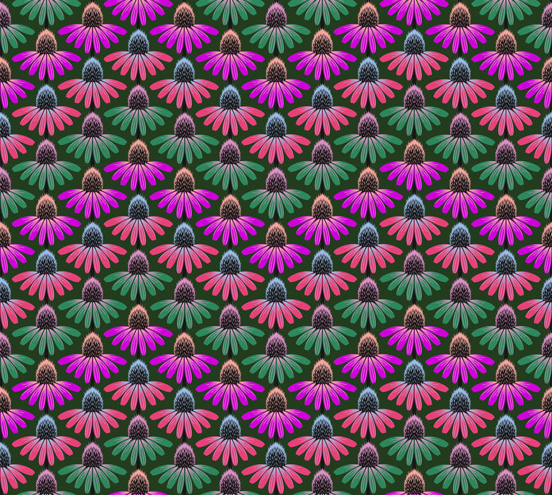 Perennial Borders Echinacea Rhythm - Forest fabric - AMT136-78L