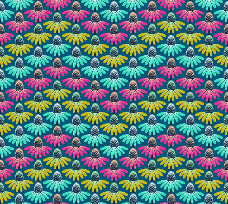 Perennial Borders Echinacea Rhythm - Parade fabric - AMT136-86C