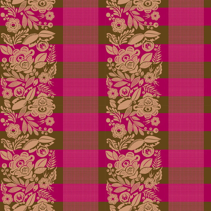 Perennial Borders Festival WIDEBACK 108" - Coffee fabric - BAMT141-38