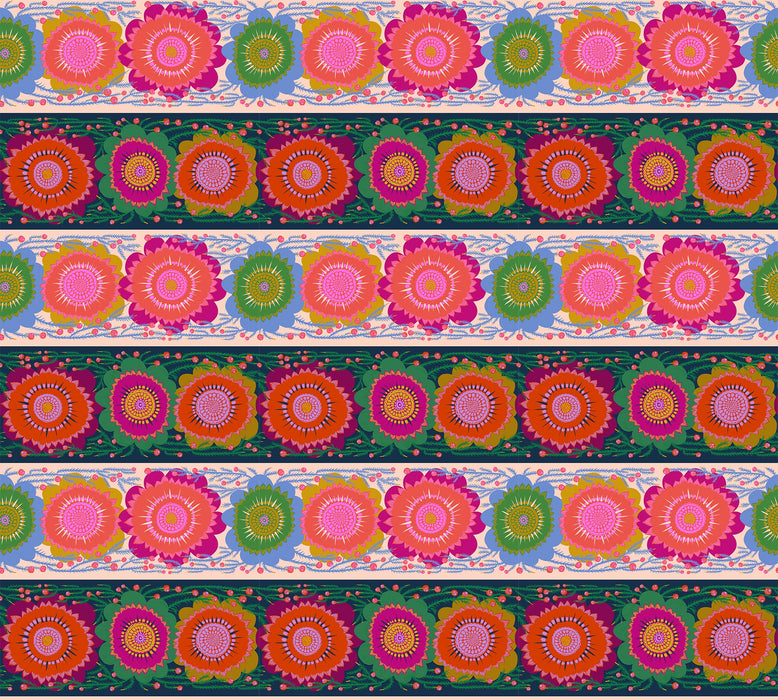 Perennial Borders Line Dance - Spunky fabric - AMT135-86C